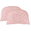 BabyDorm® Kinderwagenkissen BuggyDorm Rosalie Rosa Mit Roten Herzchen