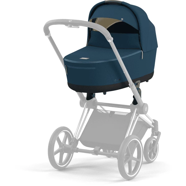 Cybex PLATINUM Kinderwagenaufsatz Für New Priam Und E-Priam Lux Carry Cot Mountain Blue