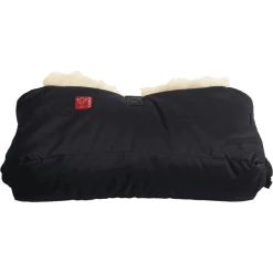 KAISER Lammfell-Handwärmer Big Double Schwarz